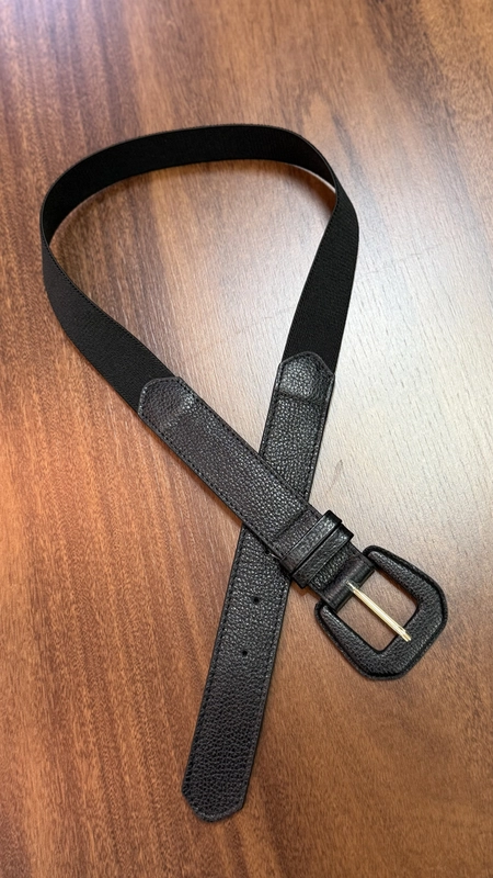 cinto malu couro com elástico 3cm