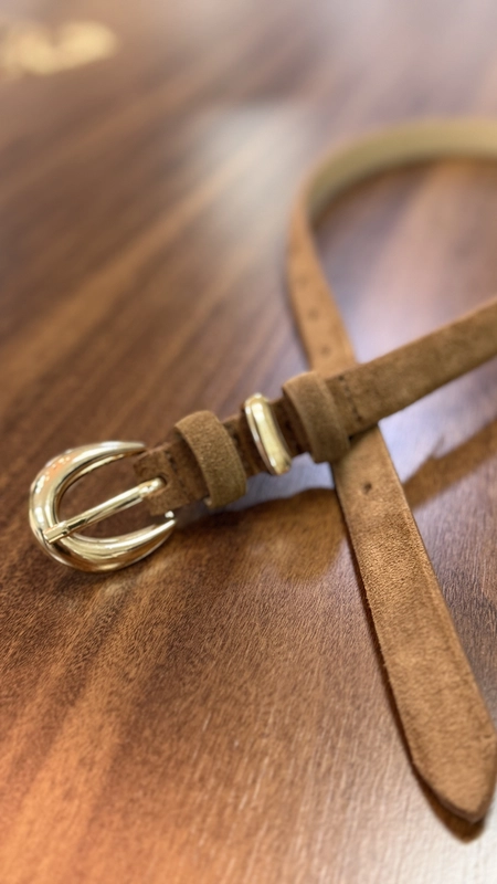 cinto couro camurça modern 2cm