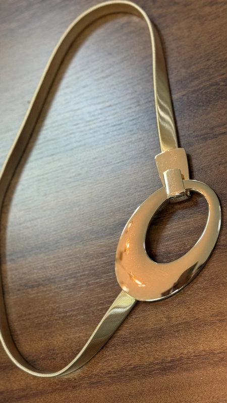 cinto metal flexível luxury vazado