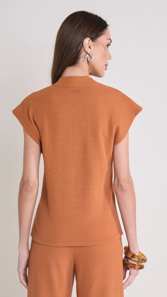 blusa decote v textura forum