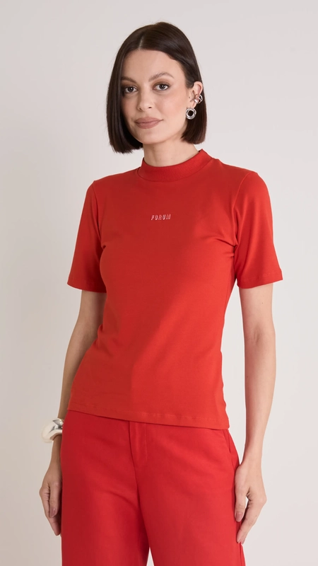 camiseta mc logo com gola forum