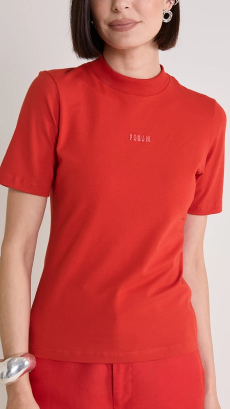 camiseta mc logo com gola forum