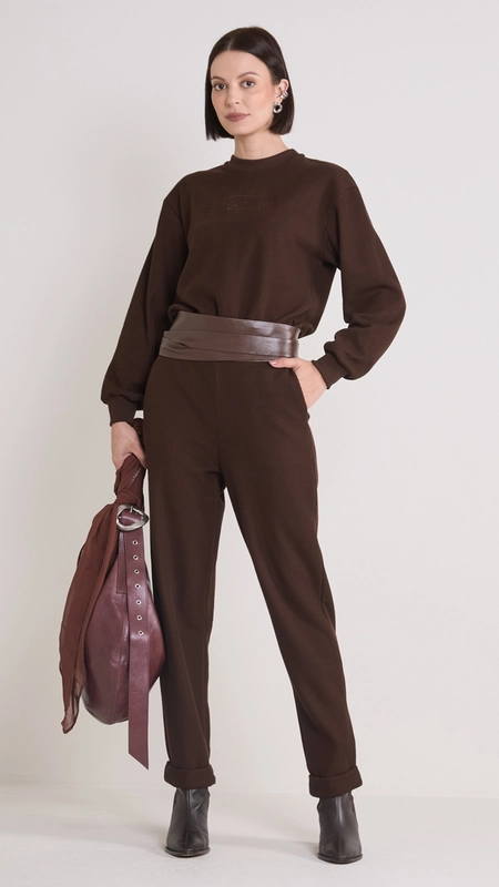 calça reta canelada forum