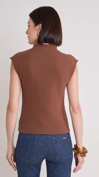 blusa canelada gola alta forum