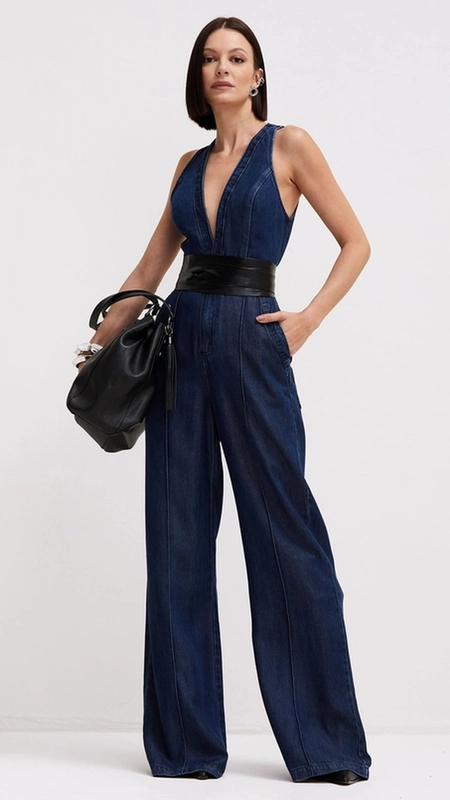 macacão jeans forum