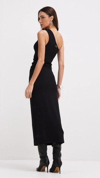 vestido midi um ombro forum