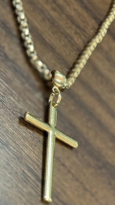 colar corrente cruz