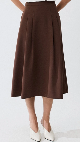 saia midi pregas elegance