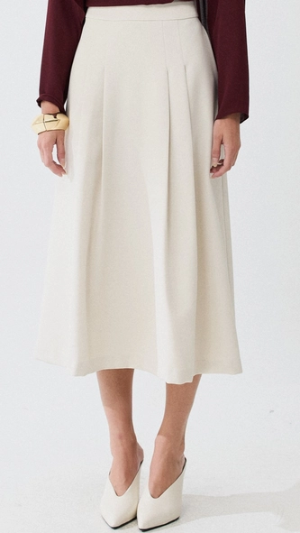 saia midi pregas elegance