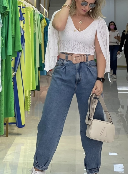 calça jeans slouchy