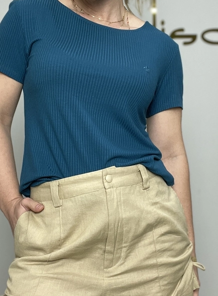 blusa dudalina canelada