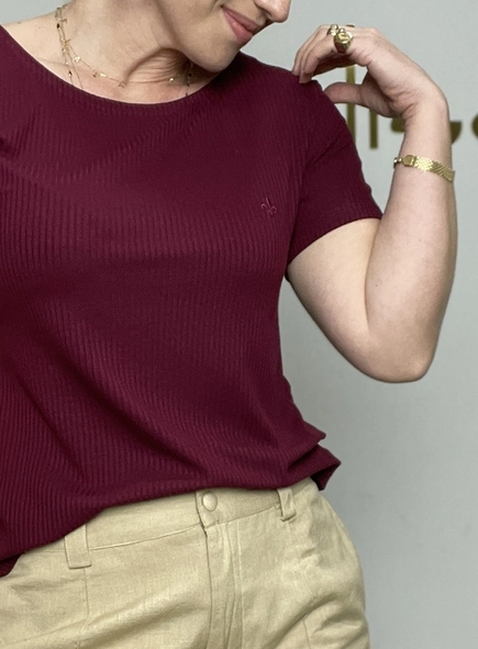 blusa dudalina canelada