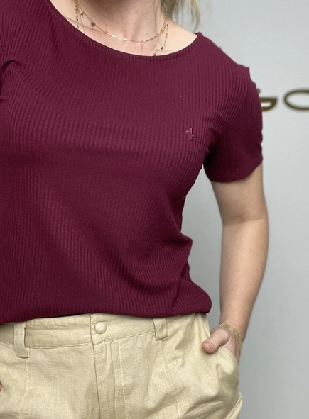 blusa dudalina canelada