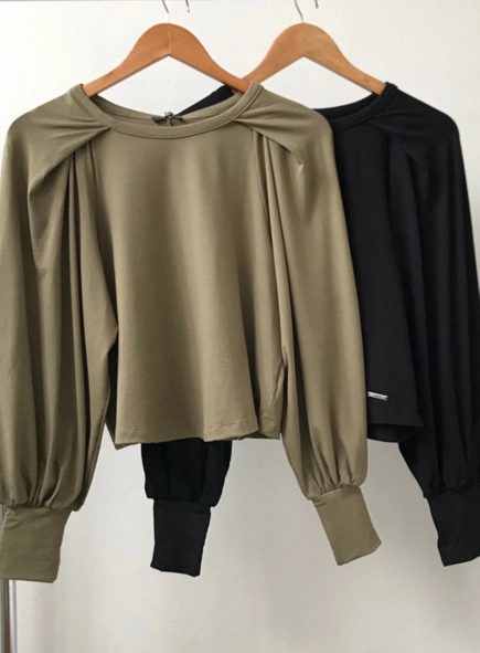 blusa forum manga ampla julia