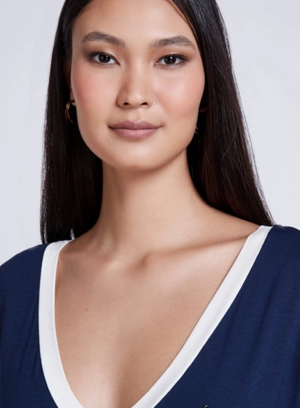 blusa dudalina navy