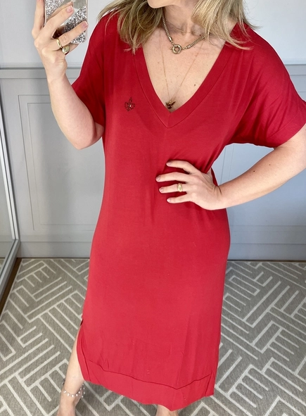 vestido dudalina malha logo cristal