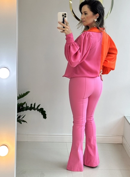calça prada flare fenda
