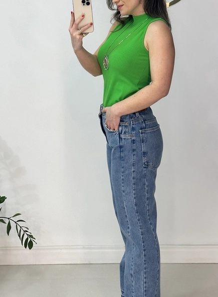 calca jeans recortes disconectus