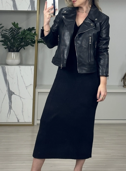 jaqueta biker pu