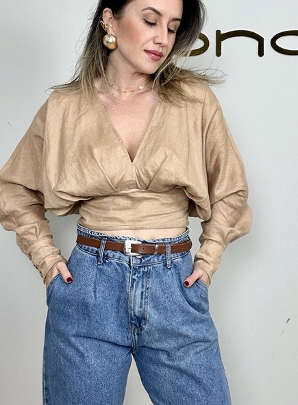 blusa de linho luiza