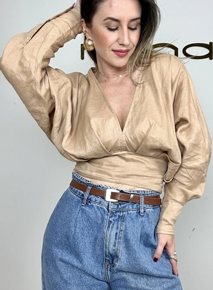 blusa de linho luiza