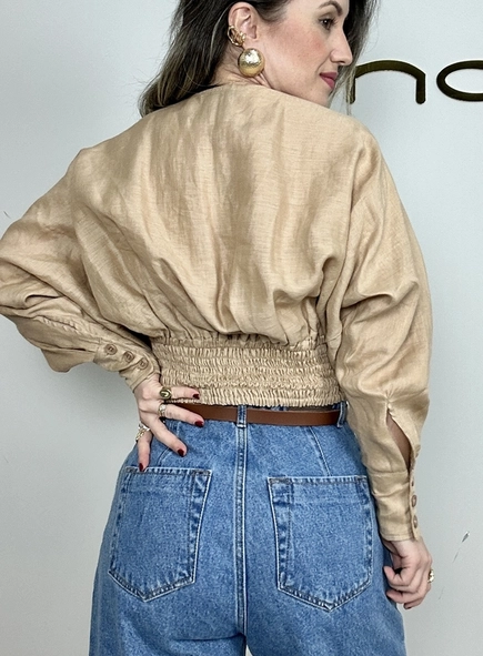 blusa de linho luiza