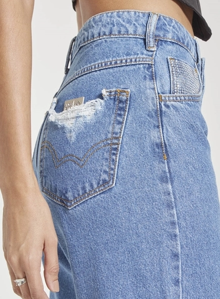calca jeans forum raquel wide leg