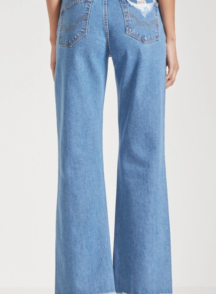 calca jeans forum raquel wide leg