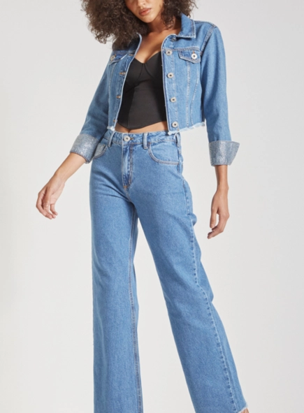 calca jeans forum raquel wide leg