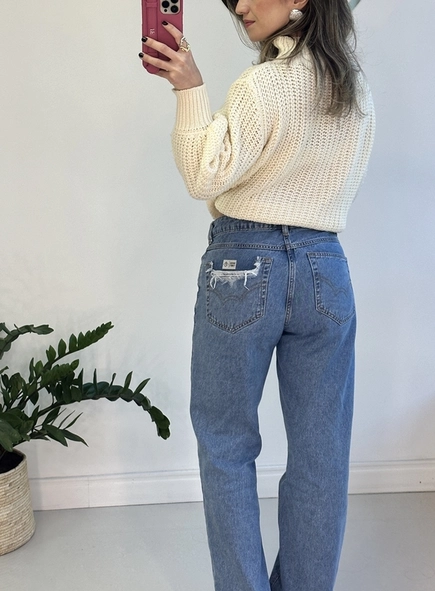 calca jeans forum raquel wide leg
