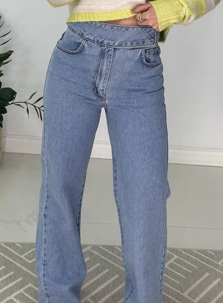 calca jeans forum bella wide leg