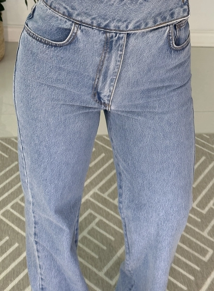 calca jeans forum bella wide leg