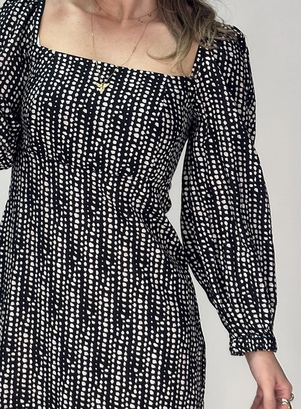 vestido curto lastex poá animale