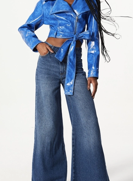 calca jeans pantalona open