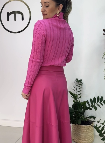 saia midi pu evasê lia