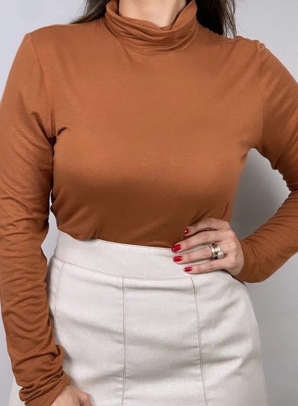 blusa manga longa gola alta valentina