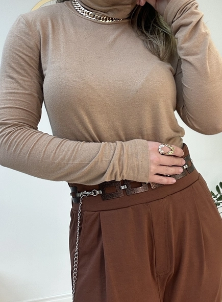 blusa manga longa gola alta valentina