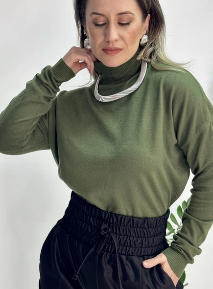 blusa tricot modal gola alta luana