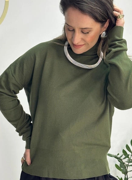 blusa tricot modal gola alta luana