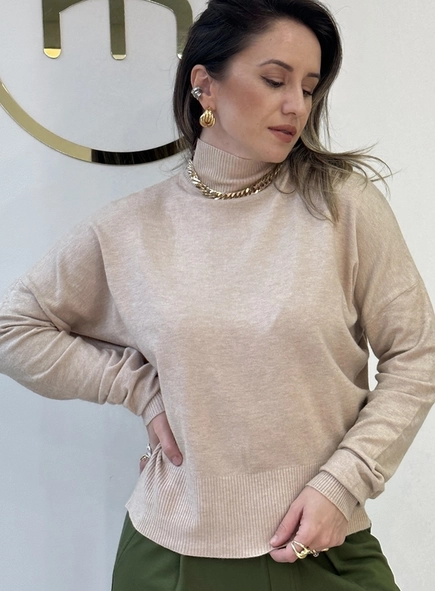 blusa tricot modal gola alta luana