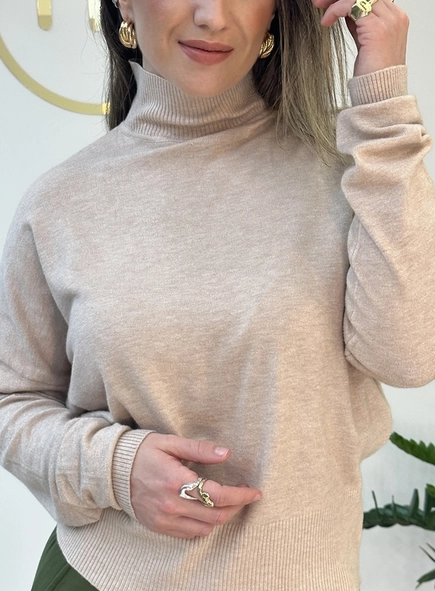 blusa tricot modal gola alta luana