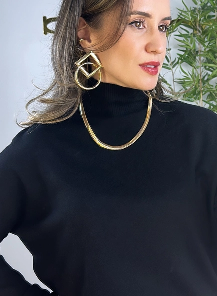 blusa tricot modal gola alta luana
