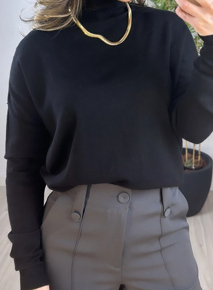 blusa tricot modal gola alta luana