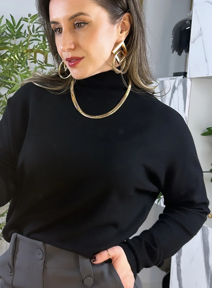 blusa tricot modal gola alta luana
