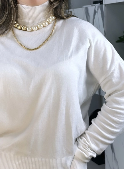 blusa tricot modal gola alta luana