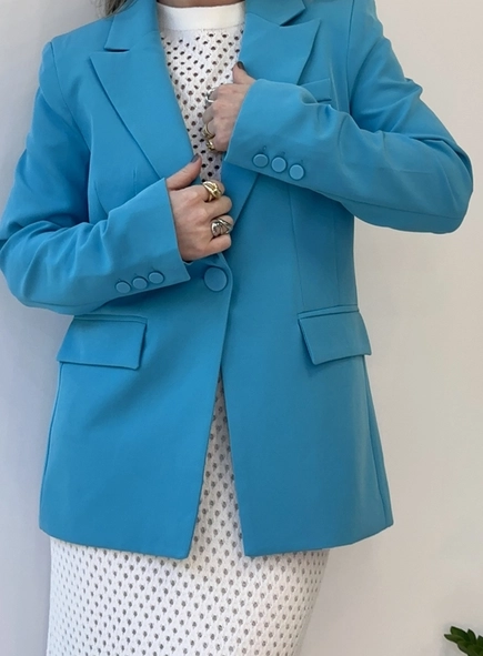 blazer julia com bolsos fake