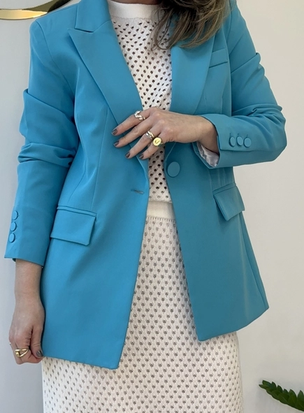 blazer julia com bolsos fake
