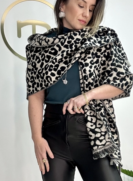 pashmina animal print