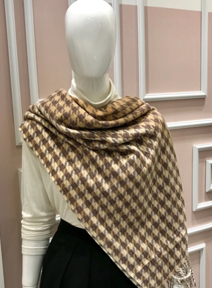pashmina pied poule