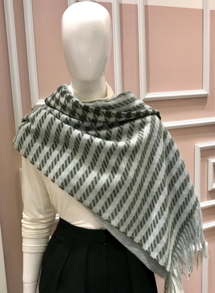 pashmina pied poule
